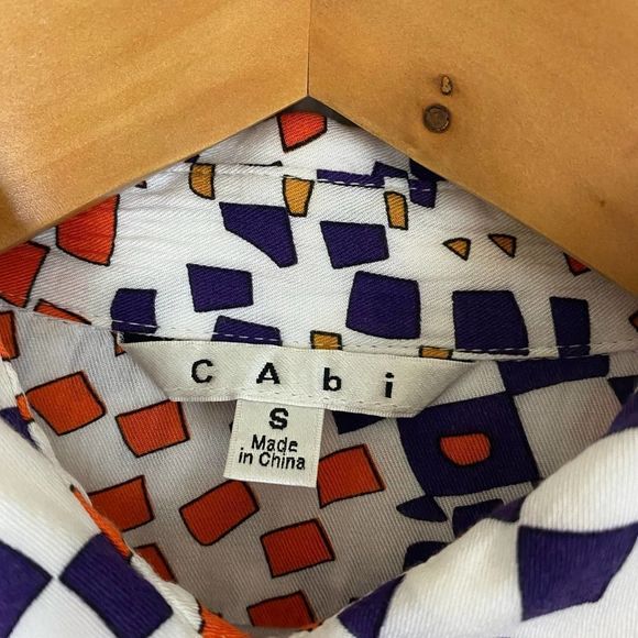 CAbi | Grand Prix Geometric Print Blouse - Picture 3 of 6